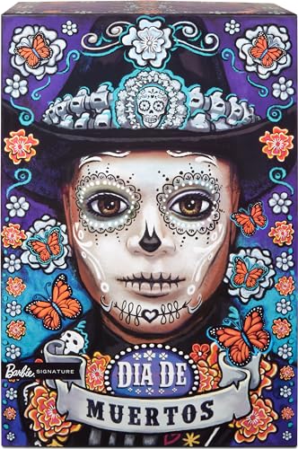 Barbie Signature Ken Fashion Doll, 2023 Dia de Muertos Collectible with Blue Jacket, Black Hat & Doll Stand - image 6