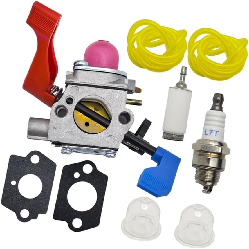 BV1650LE Leaf Blower Replacement Kit with Fuel Filter Line WT-606 WT-784 Carburetor Fit for B1750LE