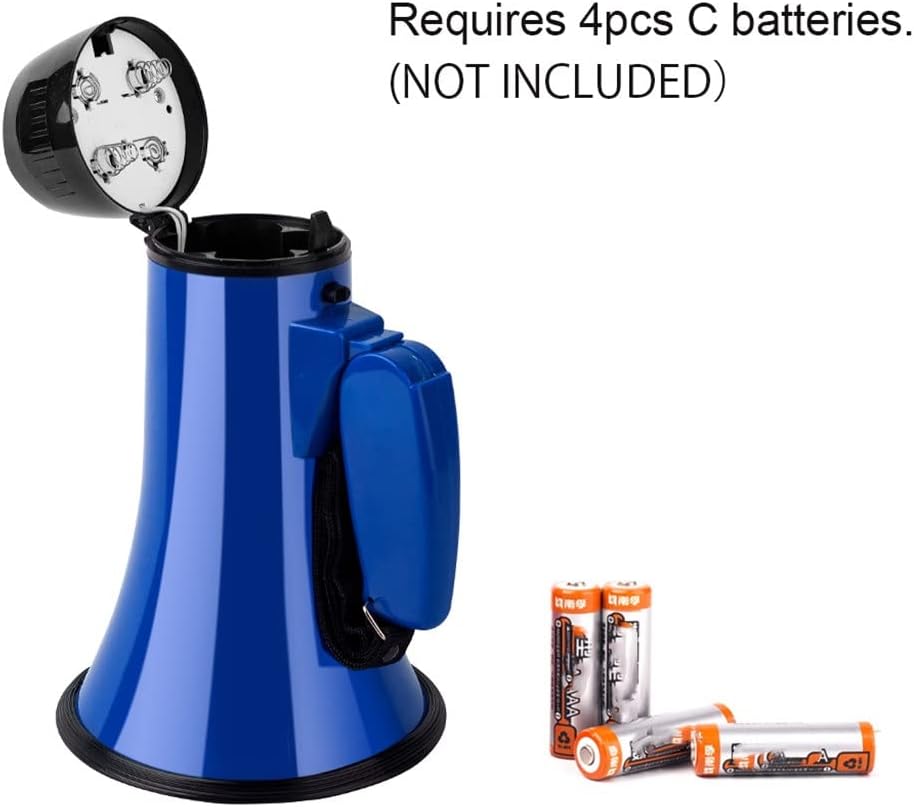 Speaker 25W Portable Hand Speaker Megaphone Strap Grip Loudspeaker Play Horn Tour Guide Speakers (Color : As Shown, Size : One Size)