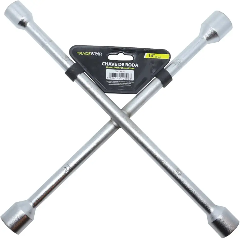 Chave De Roda Cruz Aro 17 19 21 23 Universal Tradestar