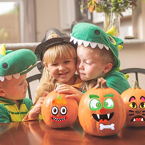 36 Sheets Pumpkin Stickers Halloween Sheets Creative Kids Activities Mini Pumpkin Face Stickers Pumpkin Decorations Cute Halloween Toddler Decor Idea for Kids Party Favor Supplies Craft