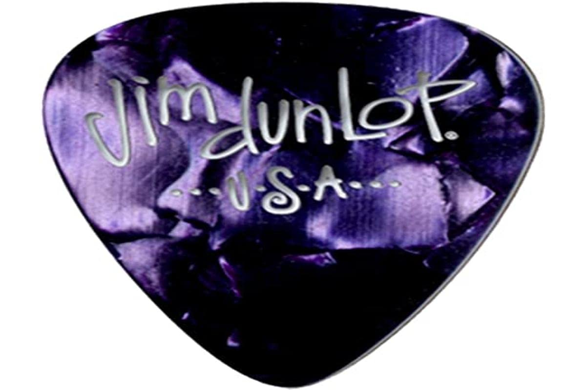 Médiators Classiques en Celluloïd Jim Dunlop - Lot de 12 Violet Nacré