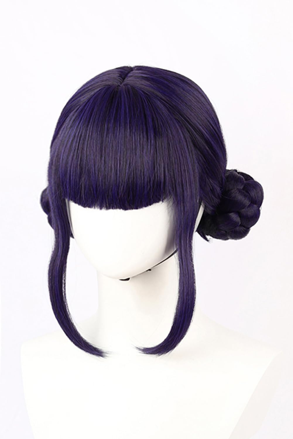 Costume da cacciatore di demoni Rumi Cosplay Parrucca Anime Zoey Mira Parrucche per capelli lunghi e lisci accessori per donne (nero/viola – Zoey)
