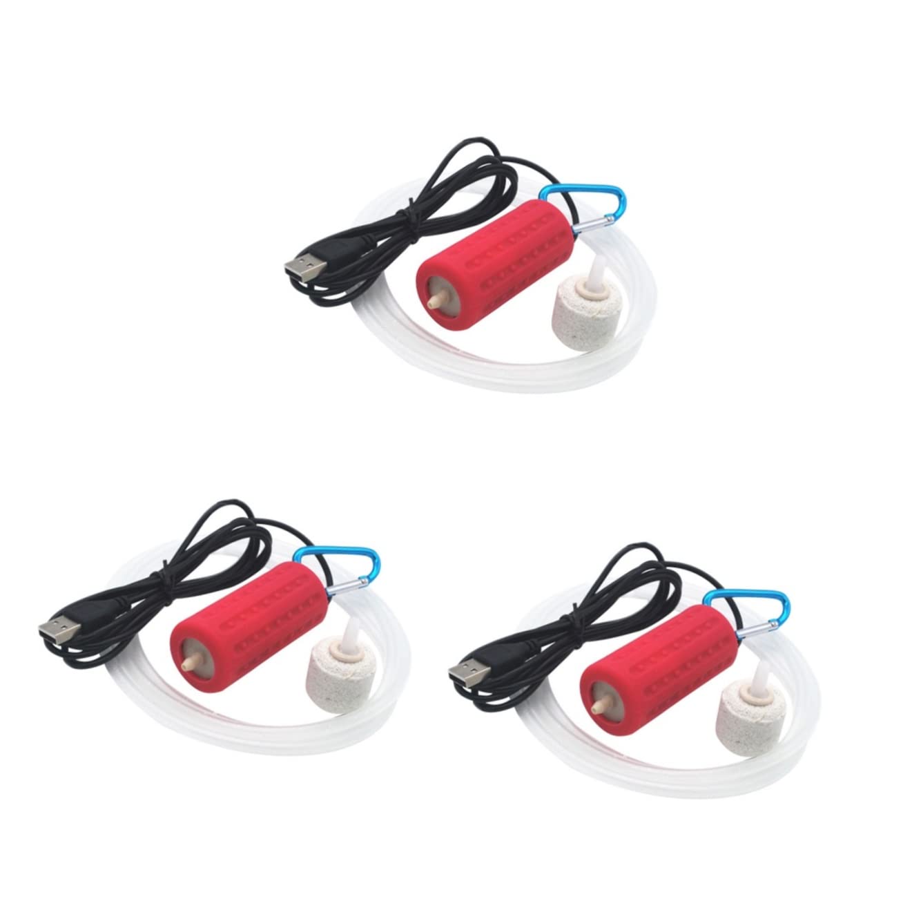 Mipcase 3stücke USB Aquarienluftpumpe Ultra-leise Kompakte Sauerstoffpumpe Für Kleine Und Mittlere Fischbecken Vielseitig Einsetzbar Energiesparend Für Aquarien Und Hydroponik