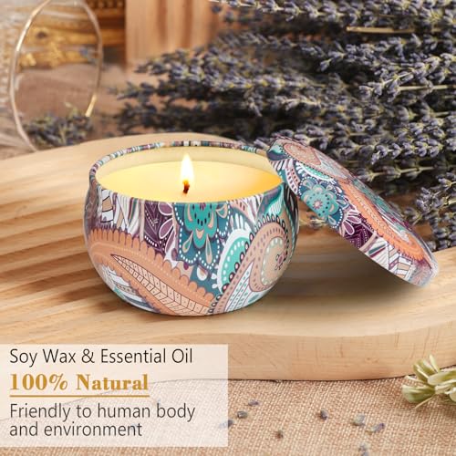 4 Pack Scented Candles Gifts for Women 10oz Home Scented Candles 100Hours Aromatherapy Candle Gifts Set Soy Wax Candles for Christmas Day, Birthday, Mothers Day, Valentine's Day - Image 4