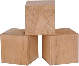 4 Inch Solid Wood Blocks Pack of 3