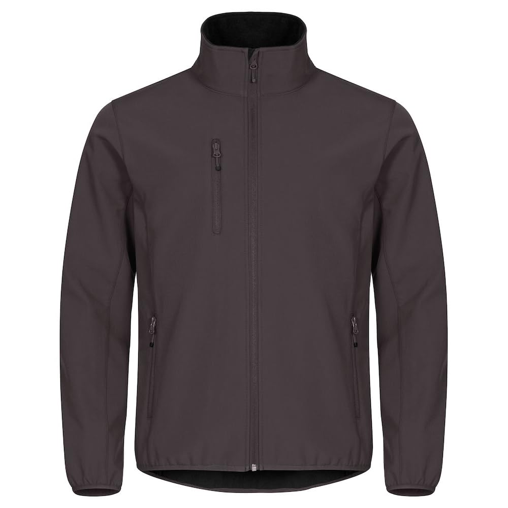 CliQue Mens Classic Soft Shell Jacket (3XL) (Dark Grey)