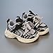 Girls Sneakers 2025 Spring Fashion Lightweight Platform Dad Shoes Breathable Running Upper for Kids (Black, 23)