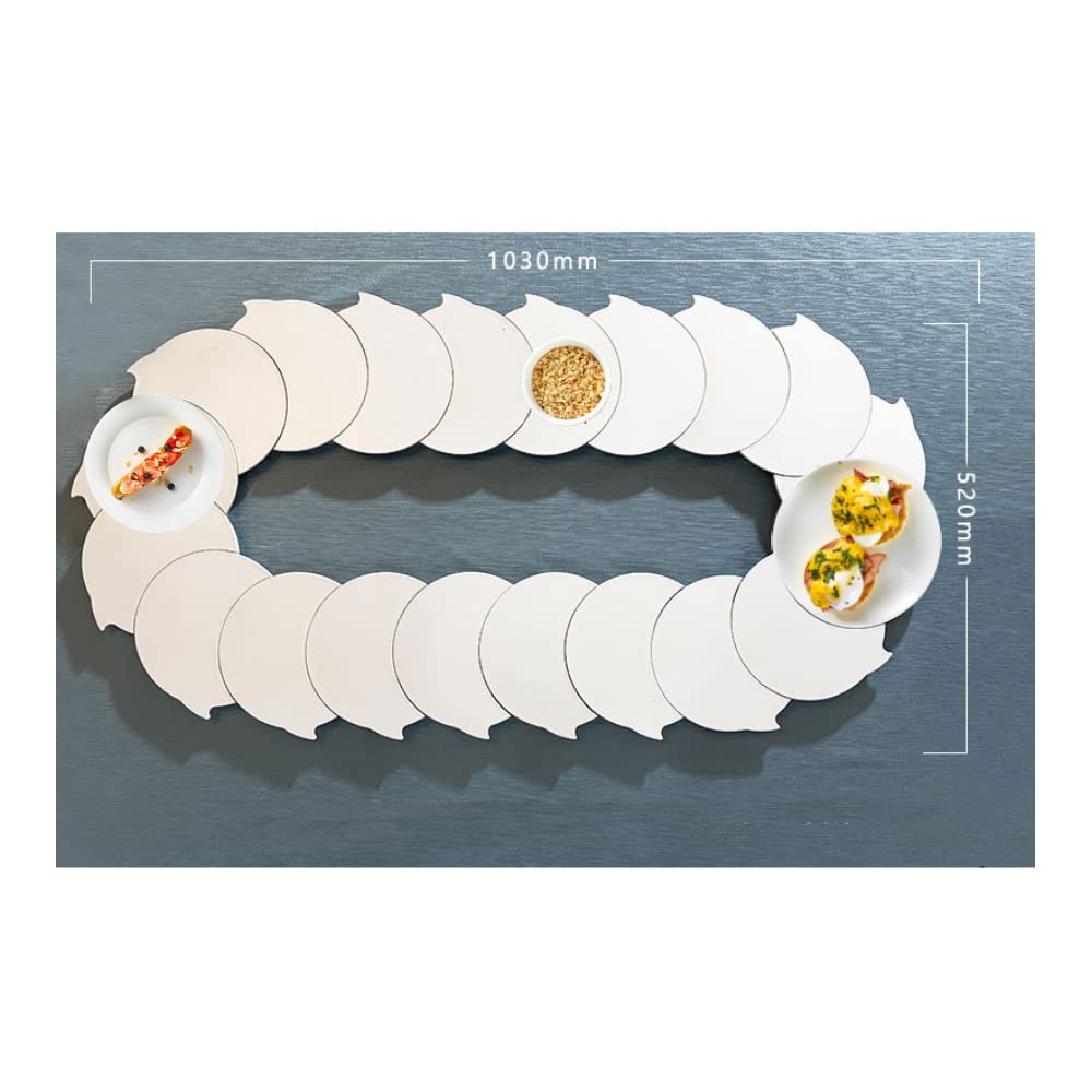 Buy Rotating Tray for Dining Table,360° Manual Swivel Adjustable Dining