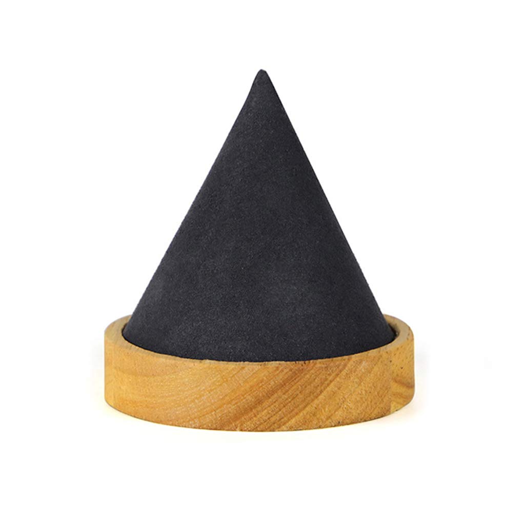 ZBIianxer Cone Shape Wooden Bangle Anklet Jewelry Display Stand Watch Holder Box with Light