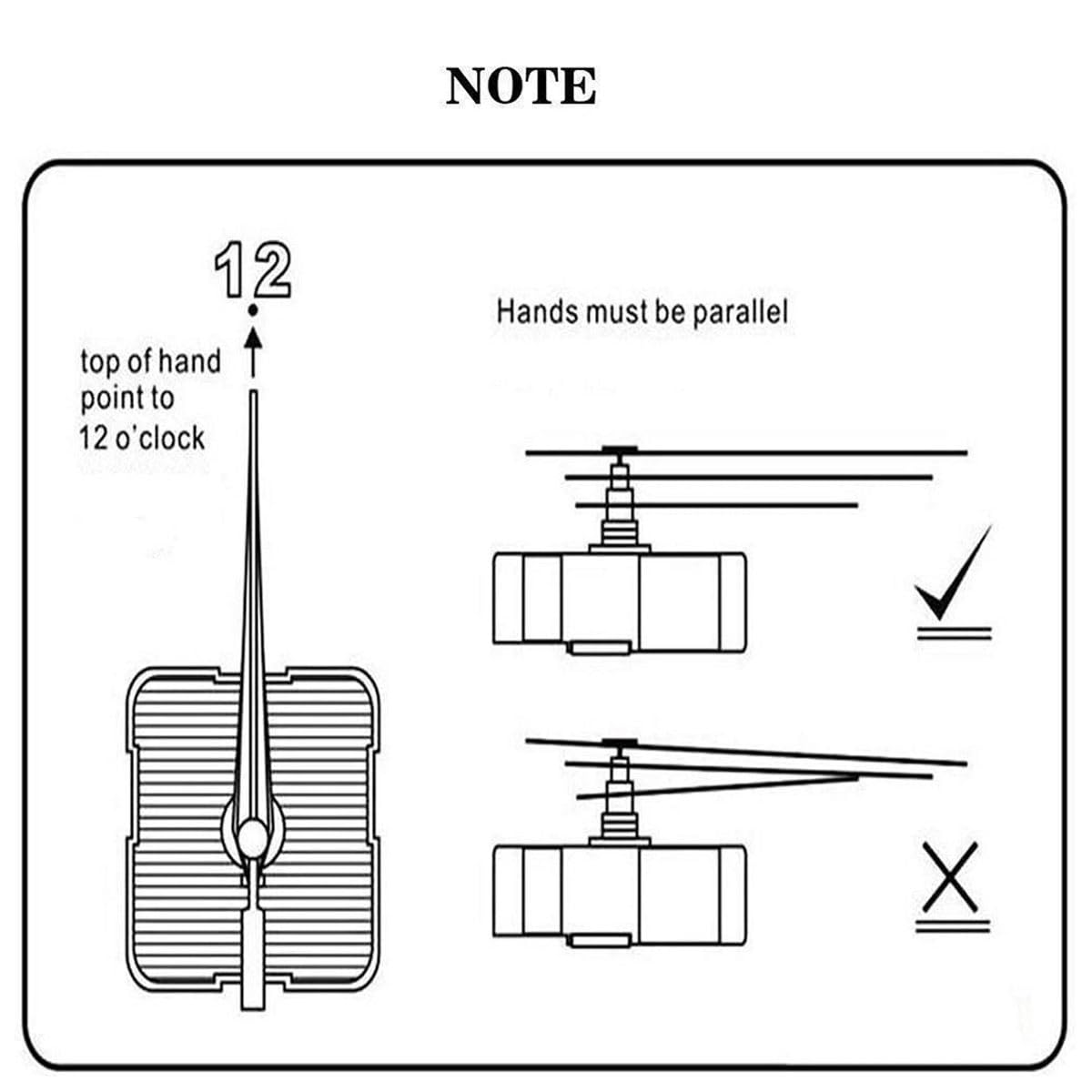 Kit Numeri Orologio Arabi - 5 Set Per Orologio Da Parete Fai-da-Te O Riparazione - Foto 5