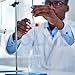 2pcs GoLab Laboratory Class A Burette with PTFE Key Stopcock - 50ml Capacity, 0.05ml Sub Divisions, ±0.03ml Tolerance, Red Graduations - Borosilicate Glass