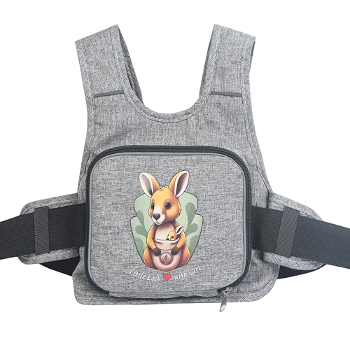 Image of Little Lock Kids Bike Safety Belt - Secure, Comfy & Easy-to-Use Harness for Two-Wheelers | Perfect for Bikes & Scooters | Ride Safe with Confidence (Grey)