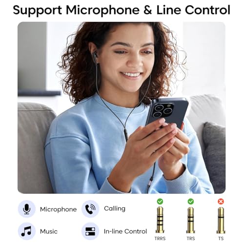 Image of Sounce Lightning to 3.5 mm Converter, Built-in DAC Chip, Braided Cable, Aluminum Body, Supports Both Mic & Audio, Compatible with iPhone 14 | 13 | 12 | 11 | XS | X | 8 | 7 | 6 | 5