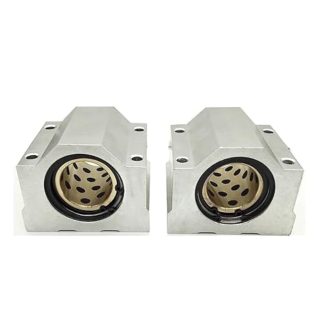 2Pcs Linear Motion Rod Shaft Slide Guide D 20mm x L 59.06 inch / 1500mm + 4Pcs Block Bearings SCS20UU + 4Pcs Aluminum Rail Support SK20 Linear Motion Set Kit for 3D Printer, DIY, CNC