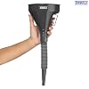 Automotive Flex Funnel with Hose | Automotive Wide Mouth Flexible Oil Funnel - Gas, Transmission Fluid, Automotive Fuel, Oil Change (Gray)