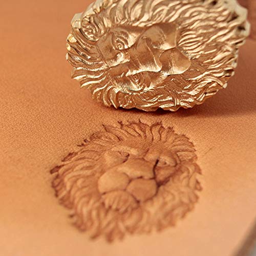 DandS ltd Leather Stamp Tool, Lion, Professional Steel Craft Tool for Leatherworking, Embossing, Carving & Stamping Leather Projects, Belts & DIY Projects, Compatible with Mallet #279