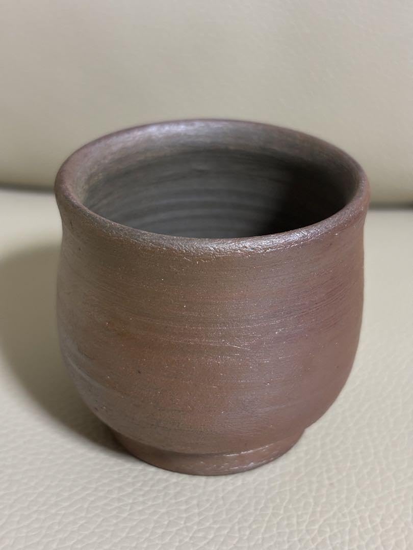 Amazon.co.jp: 備前焼 ぐい呑み 茶 ブラウン 日本 JAPAN 箱入 お土産 