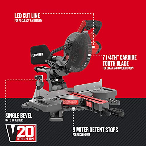 CRAFTSMAN V20 Sliding Miter