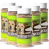 Herbsmith Kibble Seasoning – Freeze Dried Raw Salmon – DIY Raw Coated Kibble Mixer - Dog Food Topper for Picky Eaters, 6.2 oz [Bundle x5]