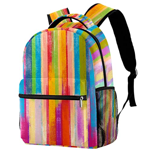 Sac à dos de voyage aquarelle grand volume fille garçon avec porte-gourde
