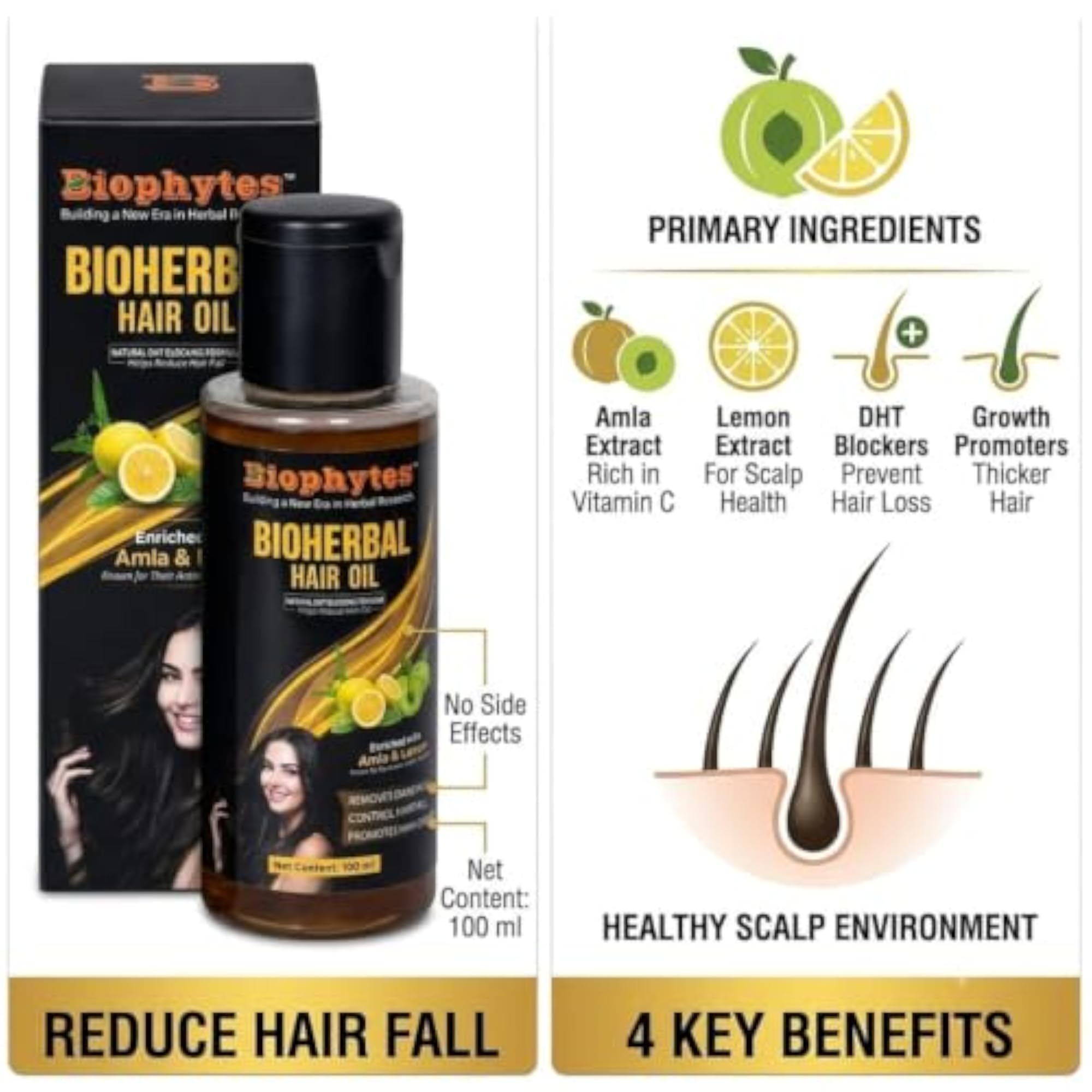 Amla Bhringraj Hair Oil, 100ml Pack of 7