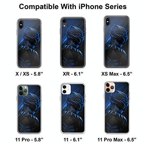 Phone Case Black Panther In Blue Compatible With Iphone 6 6S 7 8 X Xs Xr 11 Pro Max Se 2020 Samsung Galaxy Scratch Funny Shockproof #TOP2