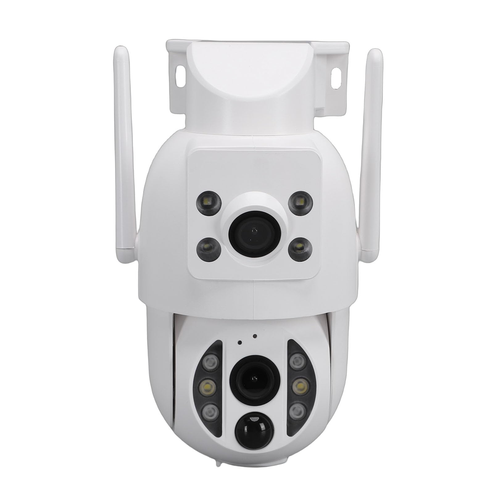 Kamera Słoneczna do Monitoringu, Dwuobiektywowa Kamera Zewnętrzna Wi-Fi o Rozdzielczości 3 MP i Rozdzielczości 2K, z baterią 8000 MAh i Odłączanym Panelem Słonecznym, do Nadzoru