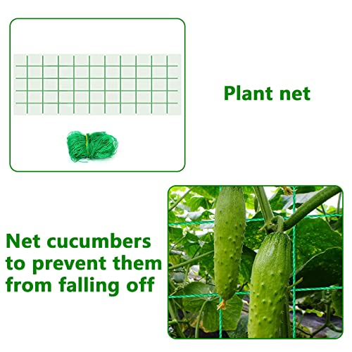 Faltbares Gurken Rankgitter, Gurken Rankhilfe, Gitternetz Kletterpflanzen Rankgitter, Rankhilfe Tomaten, Premium Ranknetz, für Kletterpflanzen im Freien, Gurken