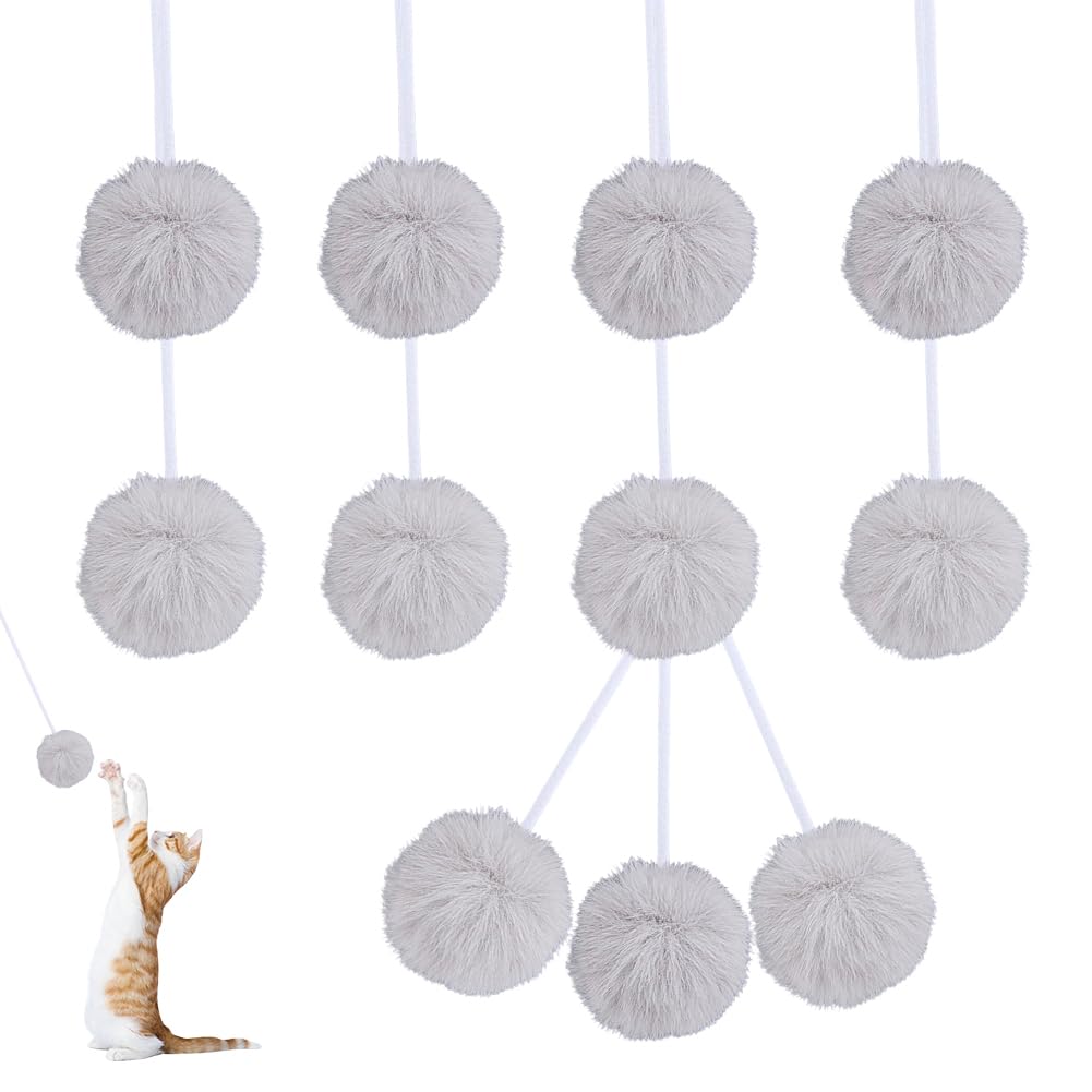 SOFPLATE 1 Box 30Pcs Gray Replacement Cat Tree Spring Balls Cat Balls