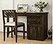 DRIFTINGWOOD Sheesham Wood Writing Study Table for Home and Office with Chair | Study Desk | Dark Walnut Finish