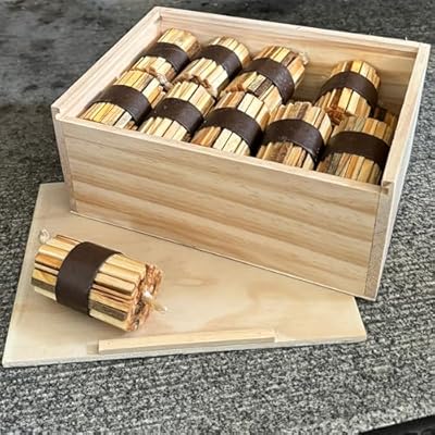 Fatwood Fire Starter Sticks 20-Pack - Pine Wood Firestarter Kindling Bundles - Indoor or Outdoor Fire Starters for Campfires, Grills, Wood Stoves, Firepits or Fireplaces by Kings County Tools