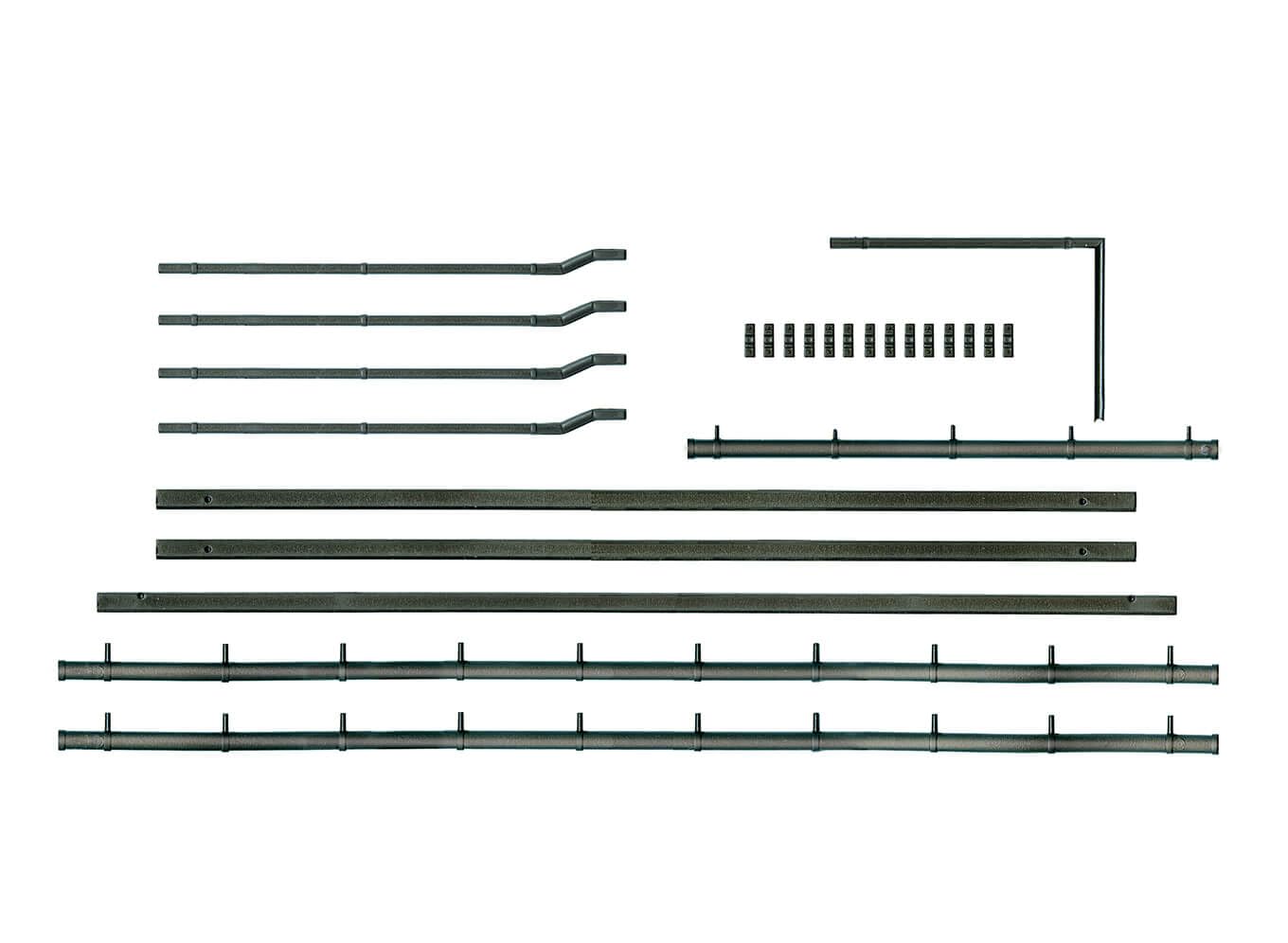 Ratio 538 Gutters and Downpipes (Brown) Kit