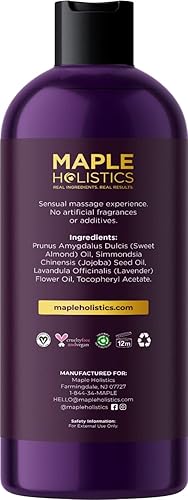 Miniatura 4 de Aceites de masaje seductores para terapia de masaje, kit de aceite de masaje Maple Holistics con aceite de masaje de lavanda de aromaterapia más