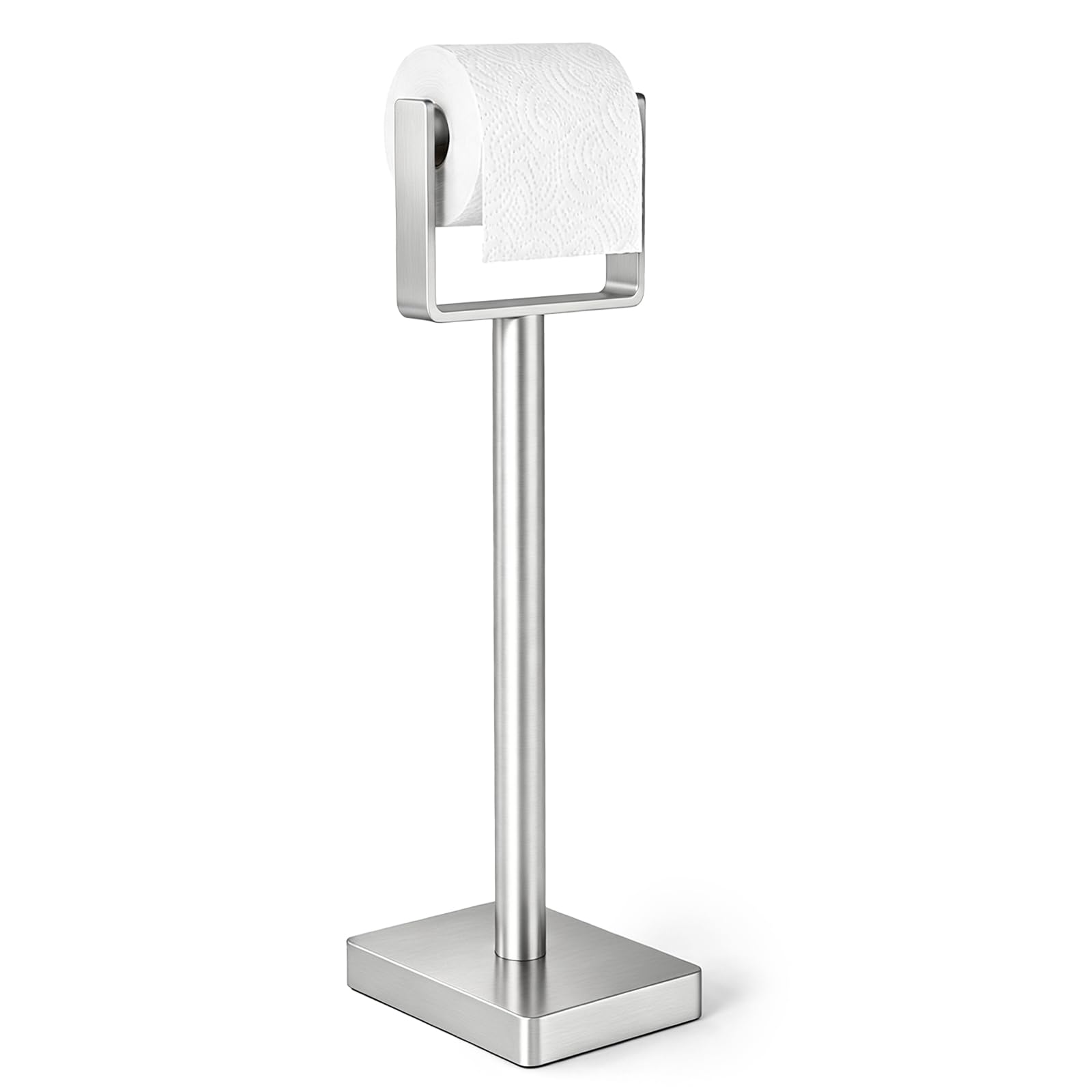 YUMORE Toilet Paper Holder Stand with Weighted Base, Matte Black — Amazon image 10