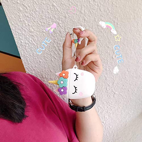 Airpods 1&2 Case,Cute 3D Elegant Unicorn Soft Silicone Airpod Funny Cover,Kawaii Fun Cool Keychain Design Skin,Fashion Cartoon Designer Cases For Girls Kids Teens Boys For Airpods #TOP5