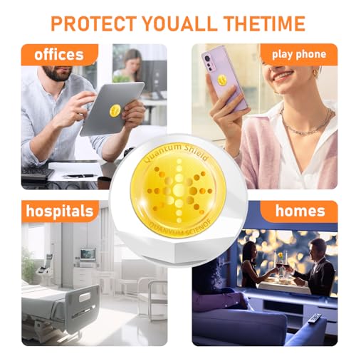 Image of 6 Pieces Protection Cell Phone Stickers 99% Effective Protector Cell & Smart Phones, Laptops, Tablets, TV, Monitors - All Devices