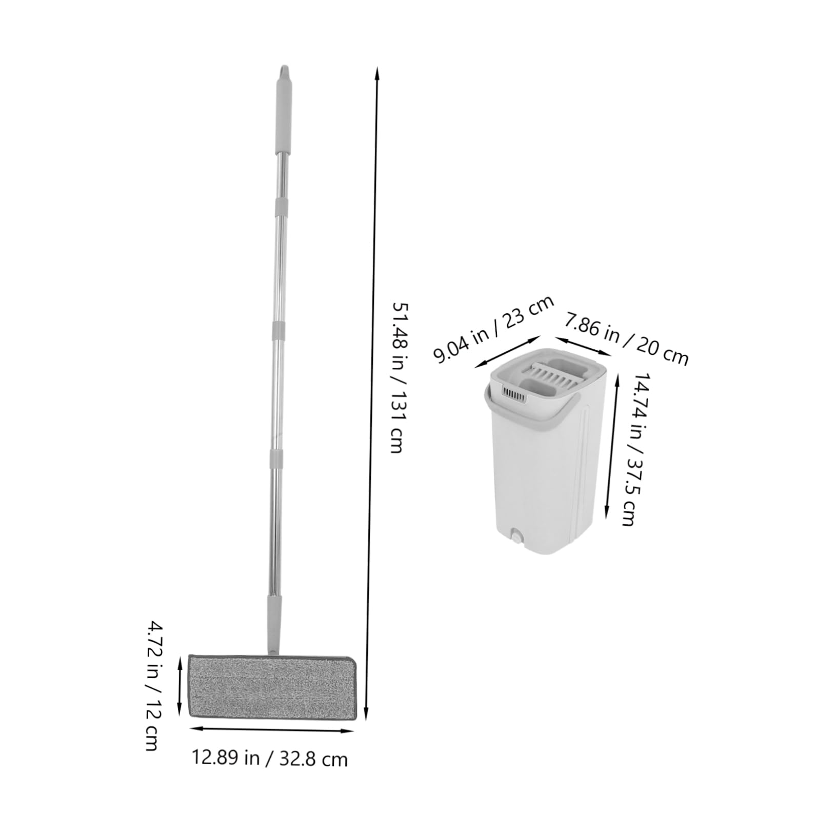 Trapeador Plano de Microfibra con Cubo y Escurridor Juego de Fregona Super Absorbente para Limpieza de Pisos , Paredes y Ventanas en Hogares y Oficinas