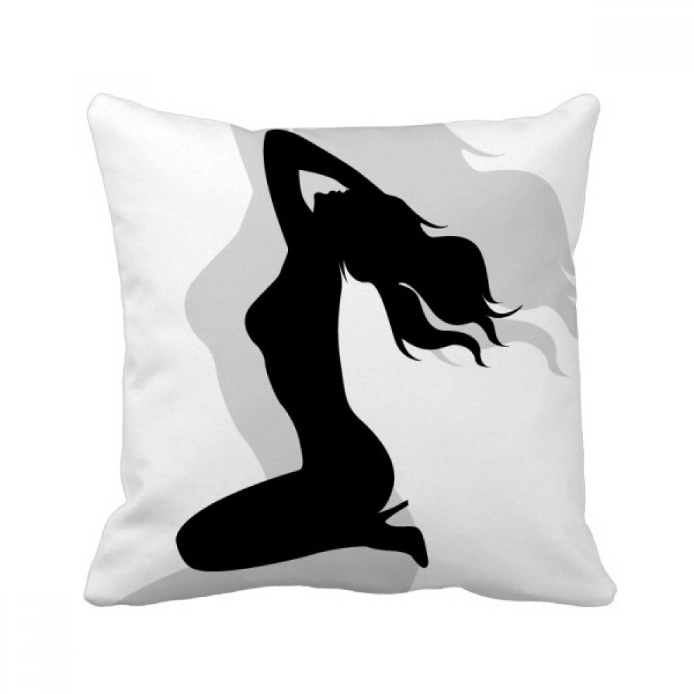Coussin cheveux longs femmes multicolore 40x40cm housse canapé décorative et oreiller salon