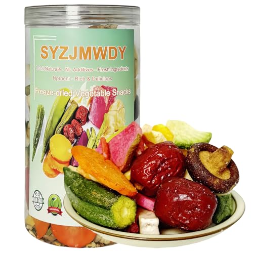 Freeze Dried Fruit & Veggie Crisps - 12-Type Crunchy Mix, 8.8oz (250g) Pack | Super food Snack | Crunchy Plant-Based Chips
