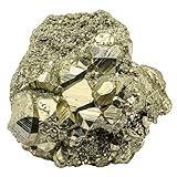 Amazing Gemstone Pyrite Raw Crystals and Healing Stones, Natural Rocks For Tumbling - DIY Raw Stones And Crystals (1 Piece)
