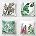 LYTFQ 4 Piezas Funda Cojines Funda De Almohada De Poliéster Funda De Cojín De Cactus Tropical para Sofá Dormitorio Salón Oficina Cama O Coche 45X45Cm