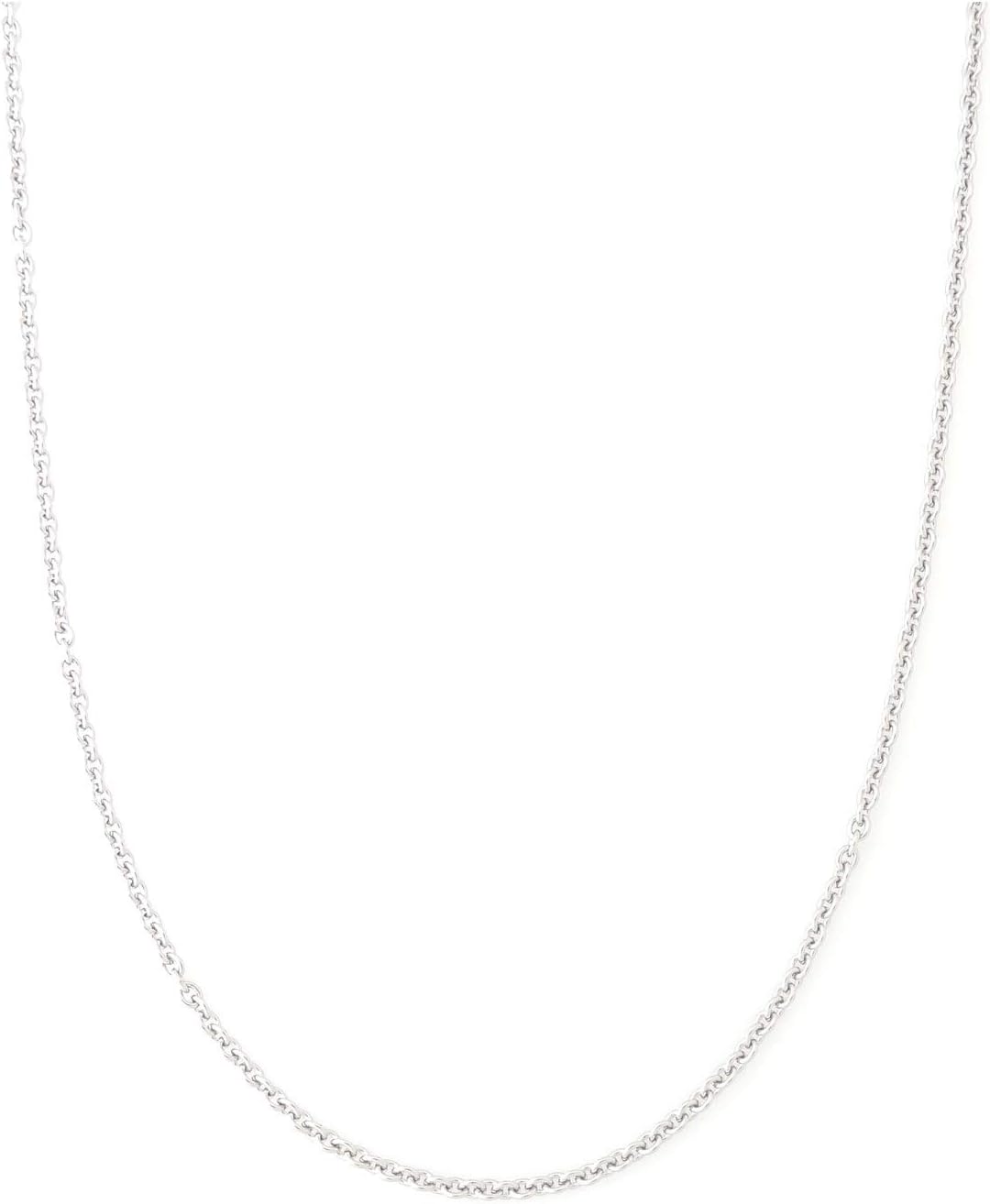 2MM Stainless Steel Necklace - Thin Cable Chain for Women & Men, Silver Chains for Pendant Addition or Alone - 16-30 Inch Available