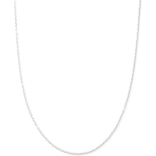 2MM Stainless Steel Necklace - Thin Cable Chain for Women & Men, Silver Chains for Pendant Addition or Alone - 16-30 Inch Available