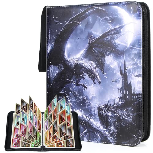 JoyHood Carpeta Coleccionable Con Capacidad para 900 Tarjetas, 9 Bolsillos para YGO MTG, Hockey, Béisbol, Deportes, Fútbol - Regalos