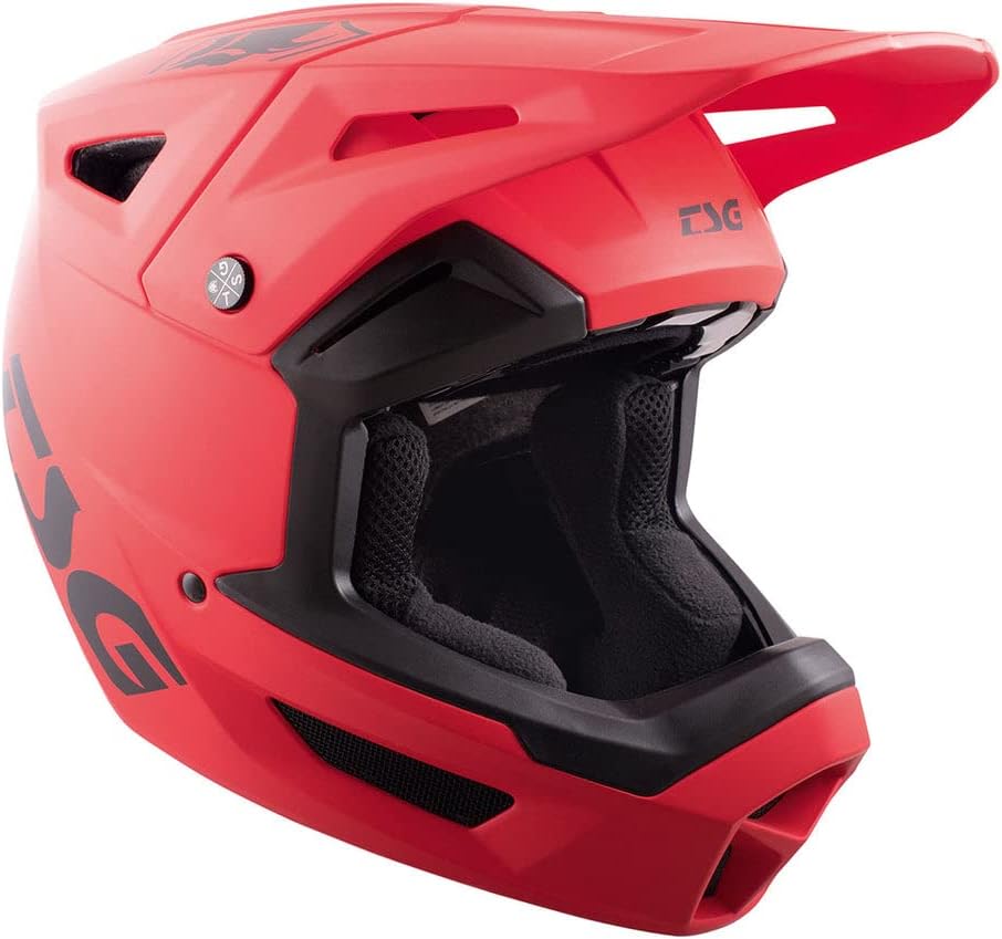 TSG Sentinel Fullface Downhill Mountain Bike Helmet, Black, ABS Outershell, Full Frame EPS Protection, PC Laminated EPS Chinbar, 12 Vents, Wide Eyeports, Precision Visor, Removable Liners & Cheek Pads