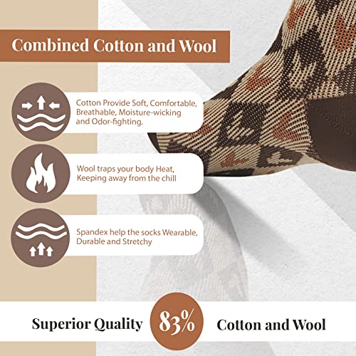 Aimerday Crew Socks For Women Ankle High Thick Knit Soft Cotton Womens Everyday Casual Socks Comfort Toe Gifts For Women #TOP3