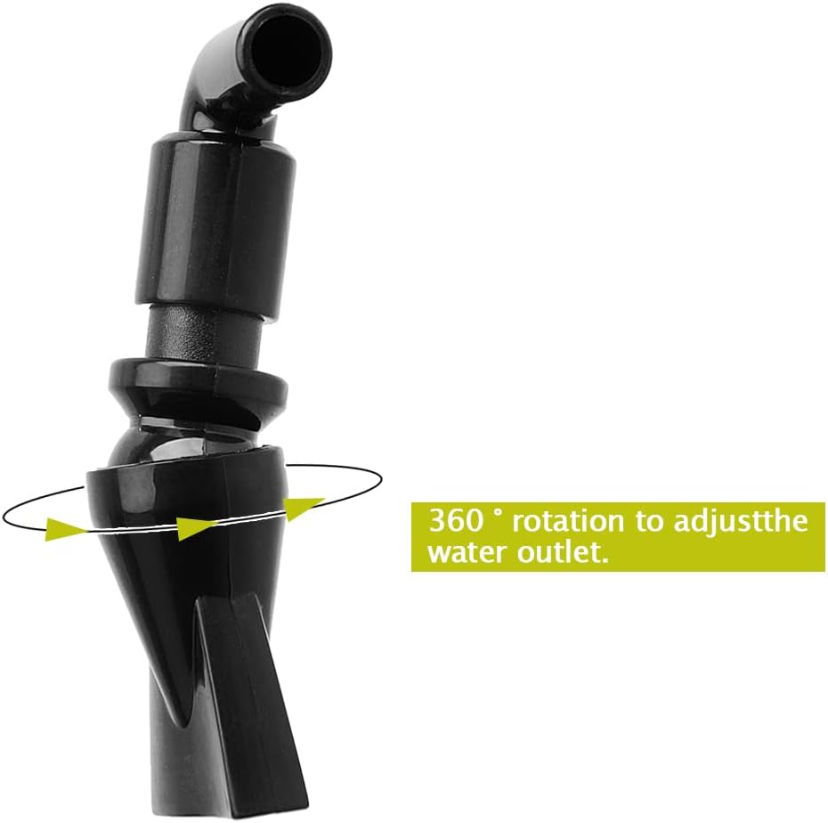 5Pcs Aquarium Pump Duckbill Nozzle, Water Outlet Pipe Nozzle 360° Free Rotate Duckbill Nozzle for Aquarium Fish Tank Household Fish Store