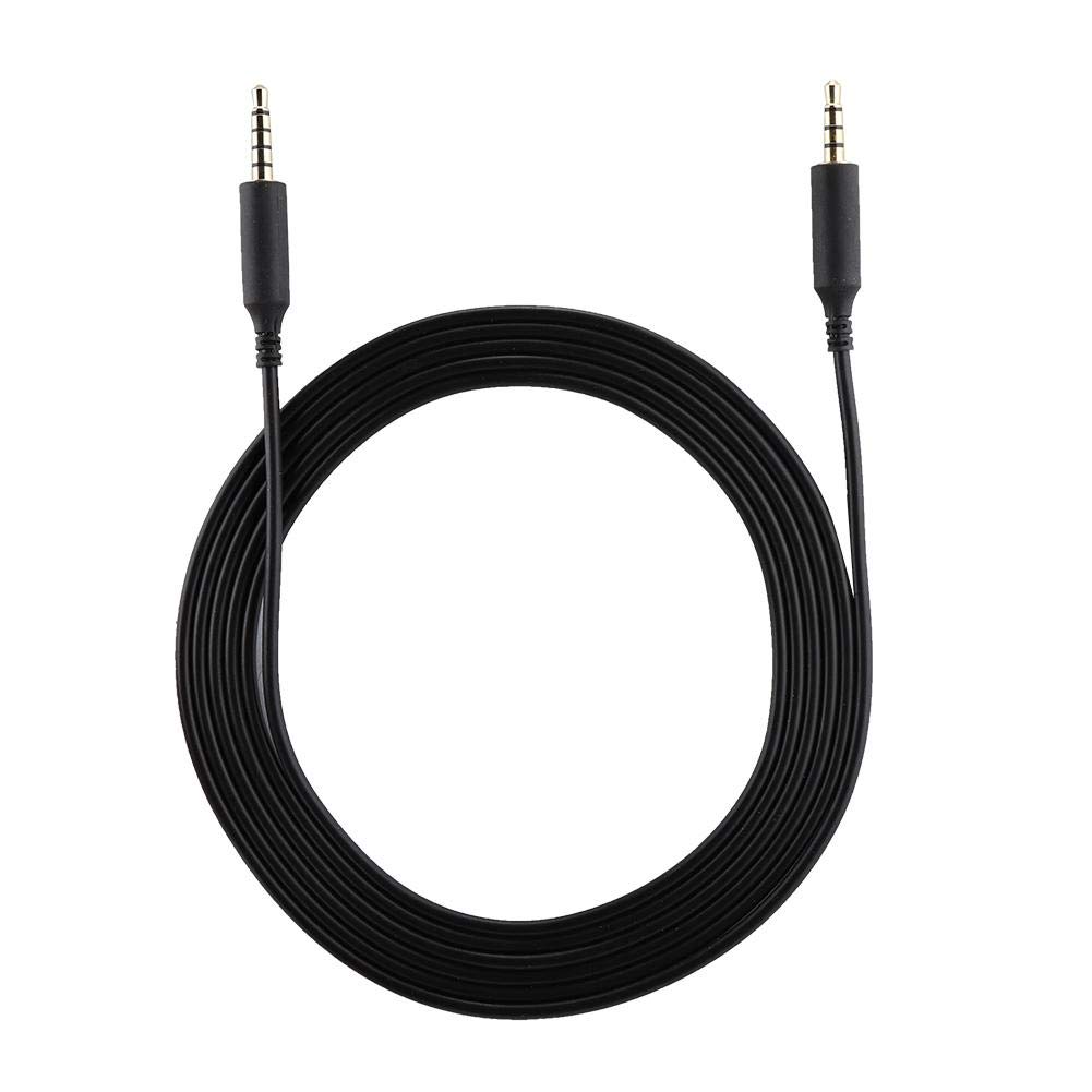 Replacement Audio Cable for Gaming Headset 2M 3.5mm Gold Plated Male to Male Audio Cord for Logitech AstroA10 A30 A50 Gaming Headset