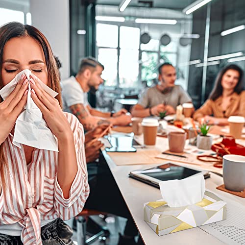 Image of Yinder 12 Packs Back to School Facial Tissue Boxes 1560 Sheets Soft Facial Tissue Bulk for Teacher Classroom School 2 Ply 130 Sheets Travel Tissues for Home Office Car Kitchen Wedding(Modern)